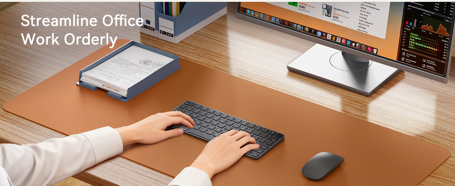 PU Leather Desk Mat – Premium Desk Protector