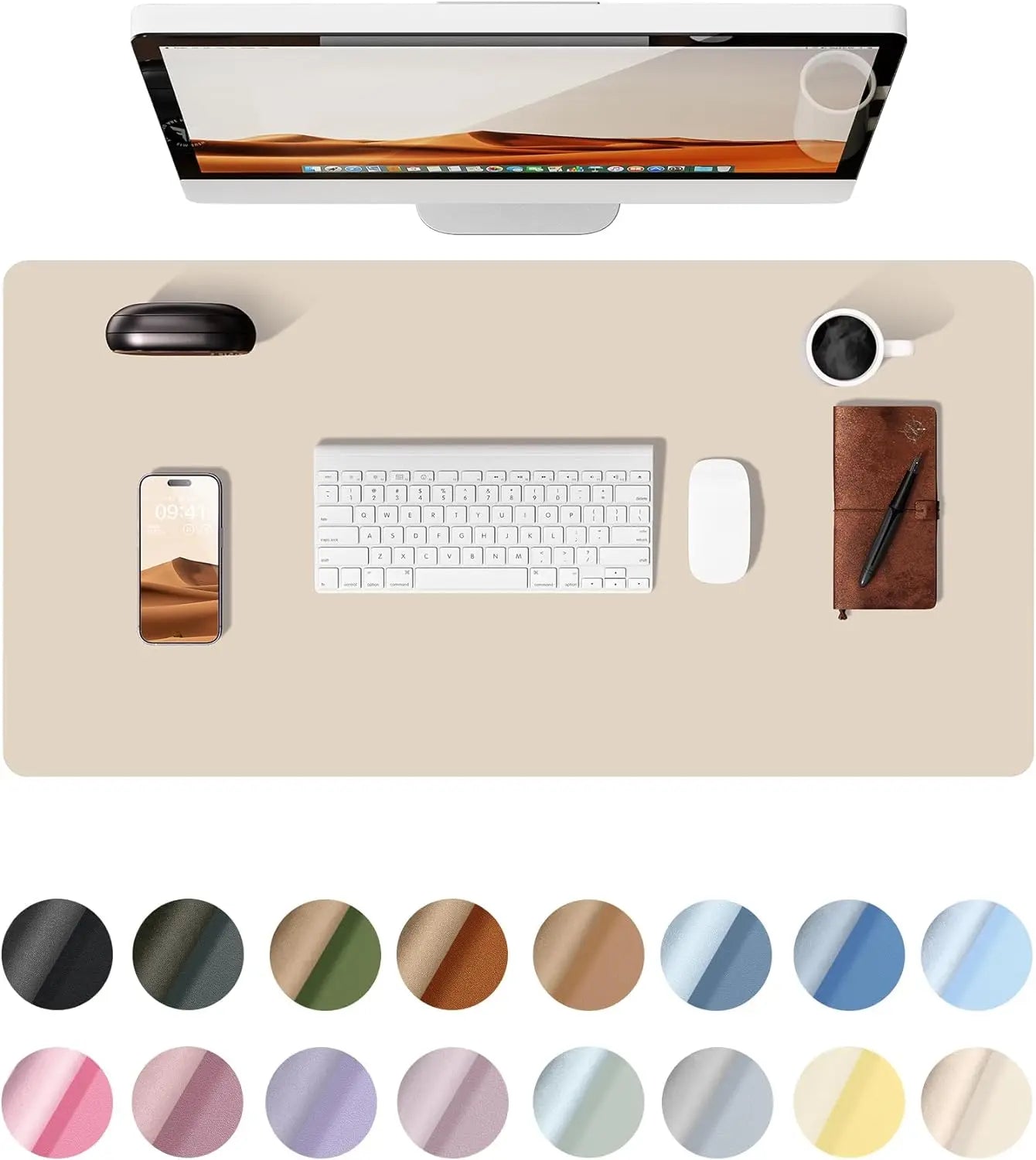 PU Leather Desk Mat – Premium Desk Protector
