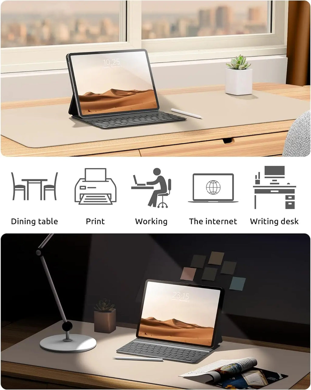 PU Leather Desk Mat – Premium Desk Protector